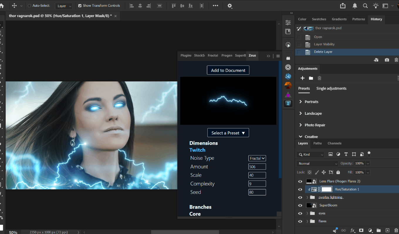 Zeus for Photoshop